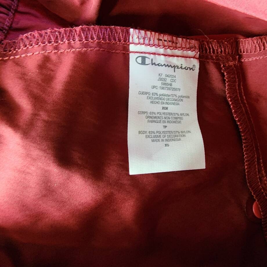 Champion Game Day Woven Jacket Women's XS Cardinal Full Front Zip Closure L/S