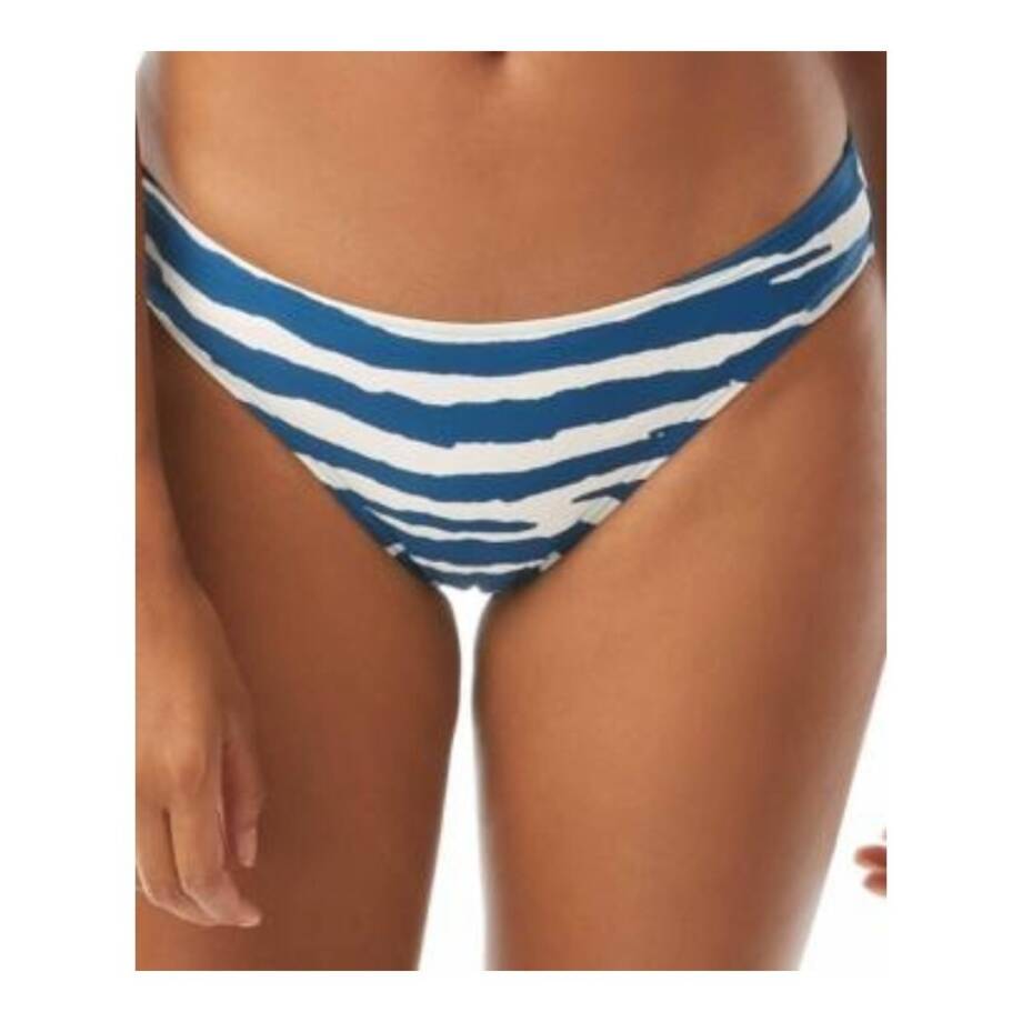 Vince Camuto Classic Bikini Bottoms Women's XS Azure/White Elastic Waist Pull On