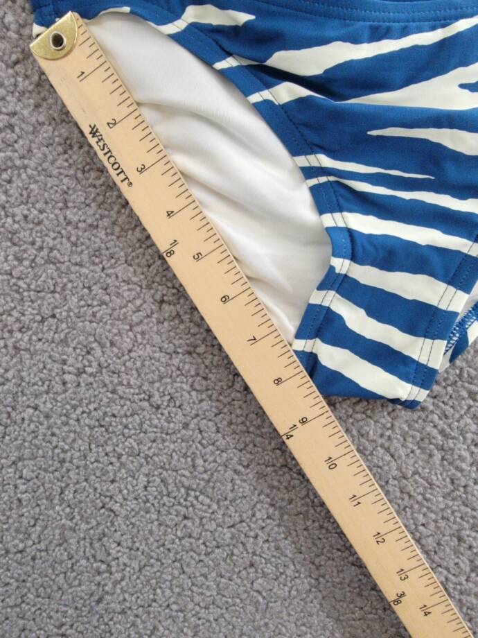 Vince Camuto Classic Bikini Bottoms Women's XS Azure/White Elastic Waist Pull On