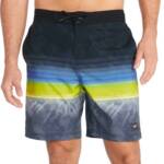Speedo Printed Bondi Basin 9" Boardshorts Men's S Anthracite Elastic Waist