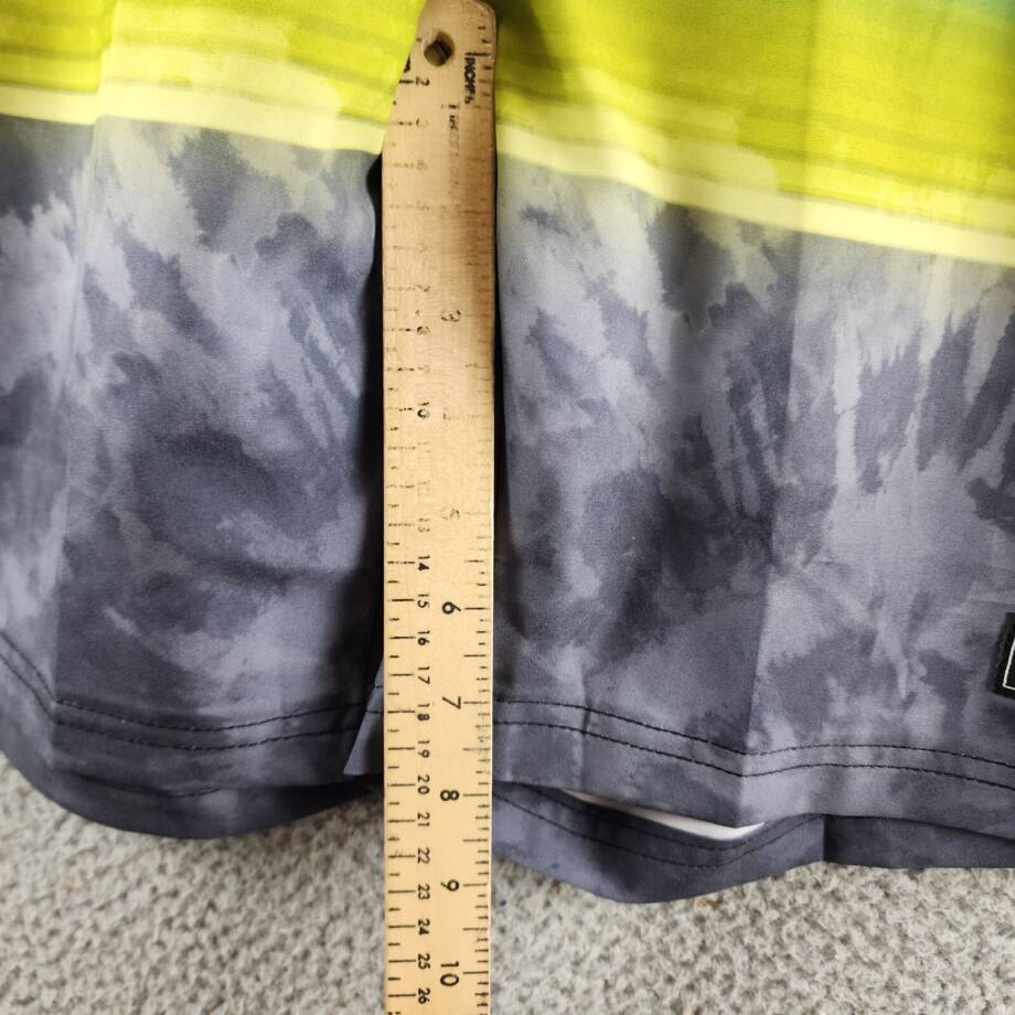 Speedo Printed Bondi Basin 9" Boardshorts Men's S Anthracite Elastic Waist