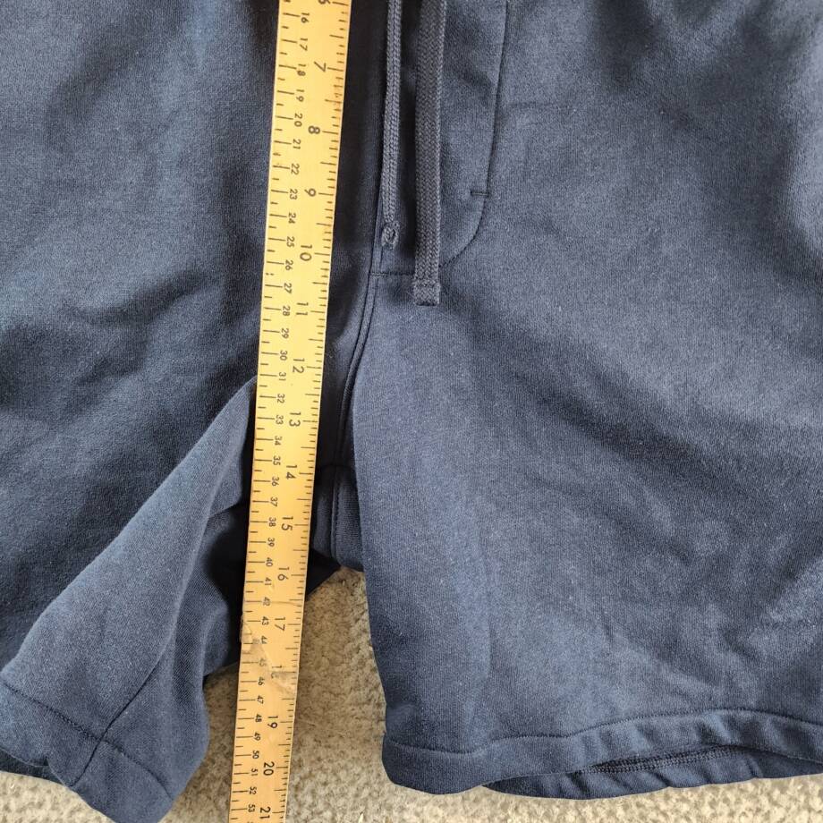 Columbia Logo Print Drawstring Short Men's XXL Navy Elastic Waist Pull On