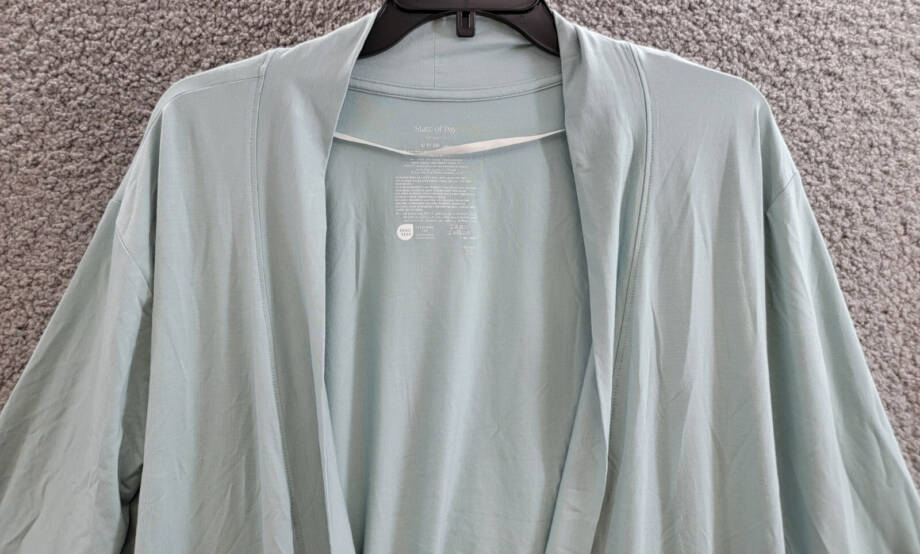 State of Day Knit Open Front Cardigan Women's S Gray Mist Front Pockets L/S