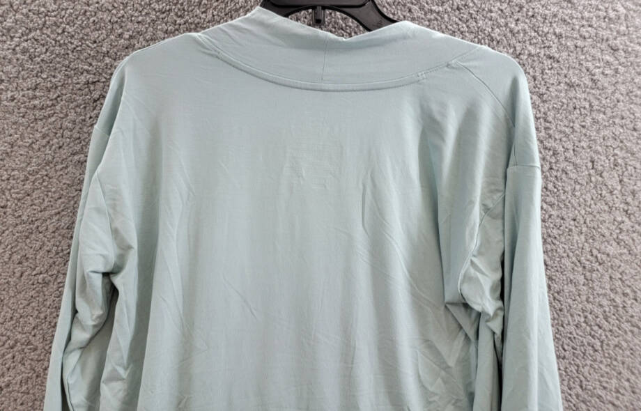 State of Day Knit Open Front Cardigan Women's S Gray Mist Front Pockets L/S
