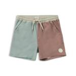 Rylee + Cru Color Blocked Board Shorts Little Boys 6-7Y Mulberry Drawstring