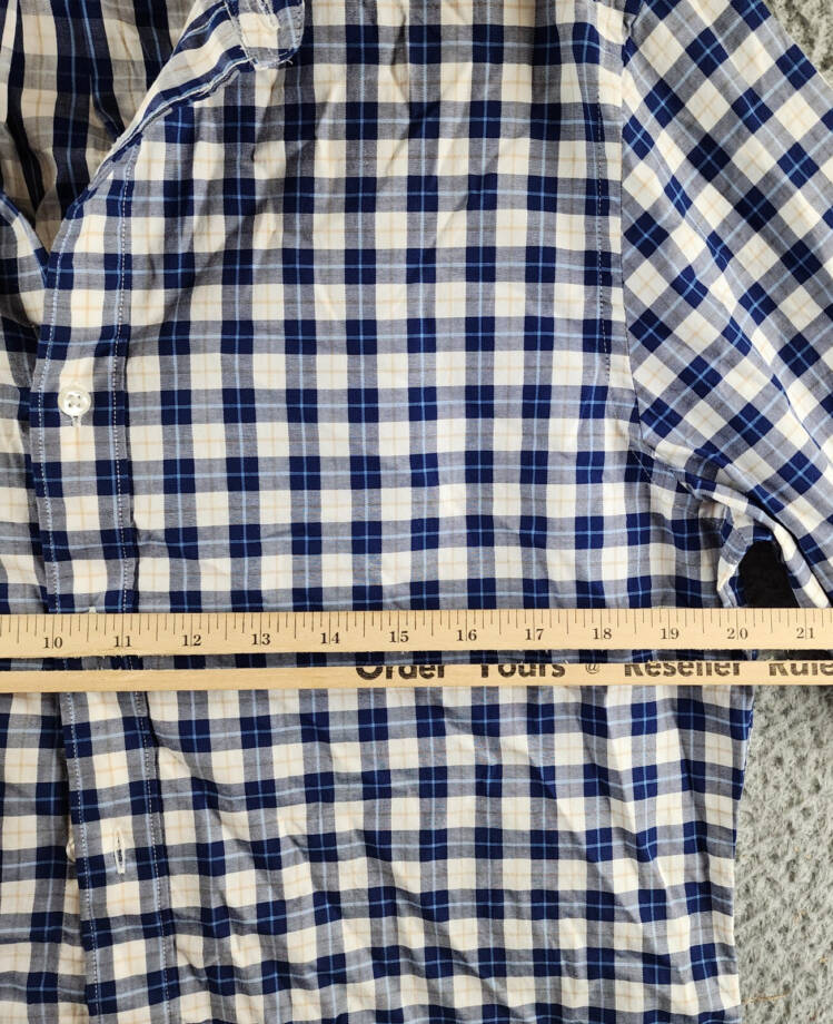 The Men's Store at Bloomingdale's Stretch Slim Fit Button Down Shirt Mens M Navy
