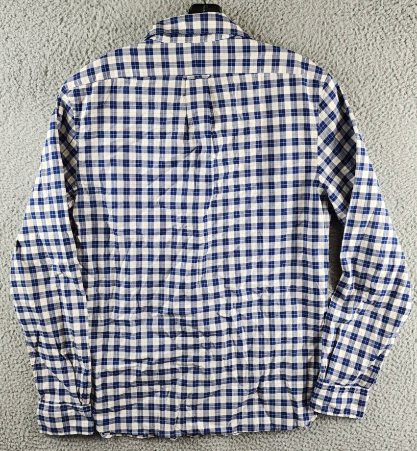 The Men's Store at Bloomingdale's Stretch Slim Fit Button Down Shirt Mens M Navy