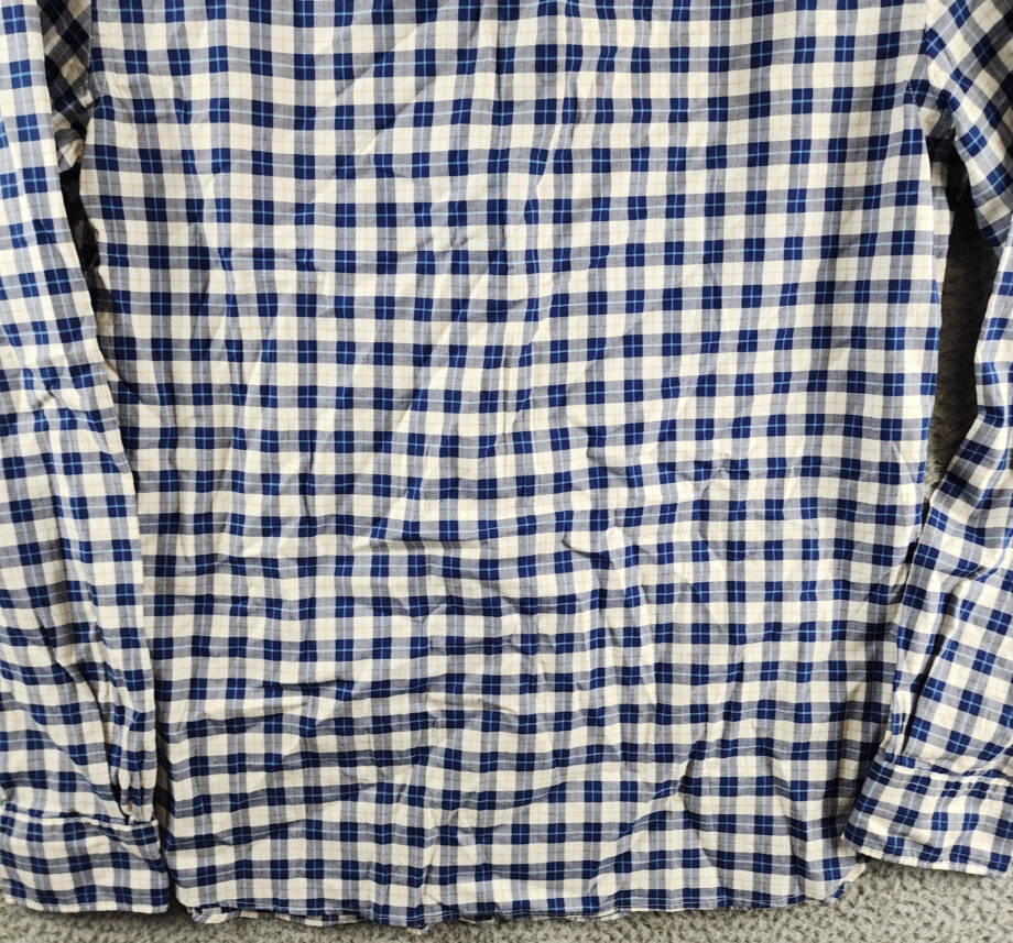 The Men's Store at Bloomingdale's Stretch Slim Fit Button Down Shirt Mens M Navy
