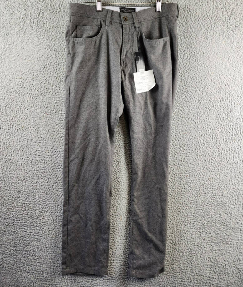 The Men's Store at Bloomingdale's Flannel Tailored Fit Pants Men's 30Wx30L Gray