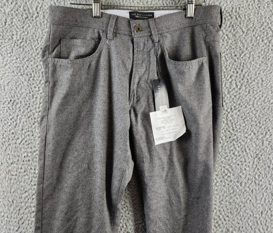 The Men's Store at Bloomingdale's Flannel Tailored Fit Pants Men's 30Wx30L Gray