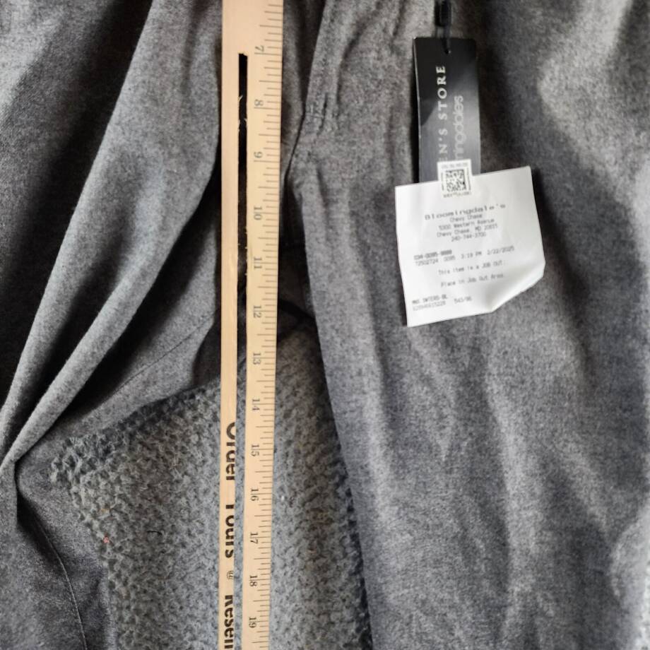 The Men's Store at Bloomingdale's Flannel Tailored Fit Pants Men's 30Wx30L Gray