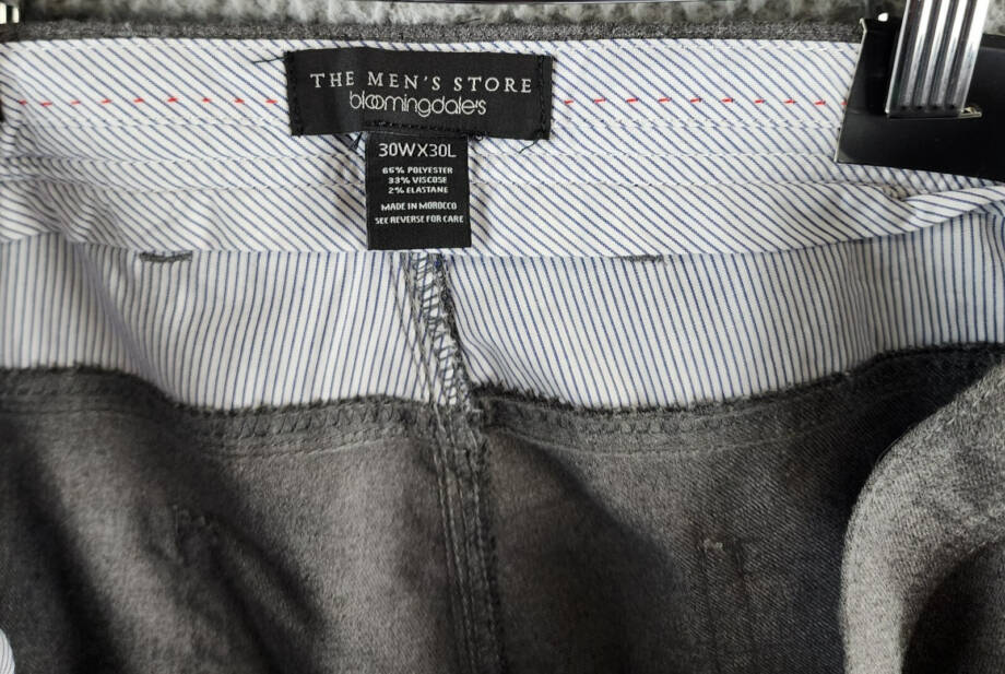 The Men's Store at Bloomingdale's Flannel Tailored Fit Pants Men's 30Wx30L Gray
