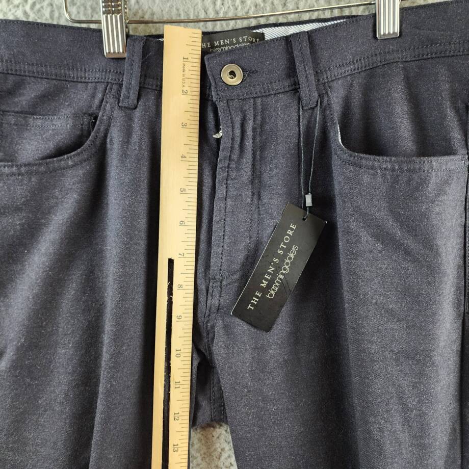 The Men's Store at Bloomingdale's Flannel Tailored Fit Pants Men's 33Wx32L Navy