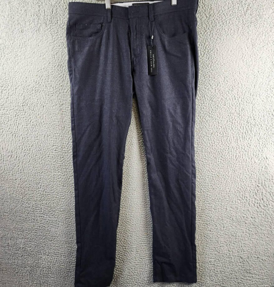 The Men's Store at Bloomingdale's Flannel Tailored Fit Pants Men's 34Wx34L Navy