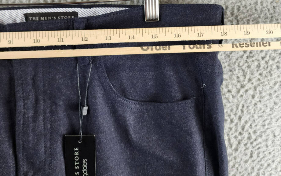 The Men's Store at Bloomingdale's Flannel Tailored Fit Pants Men's 34Wx34L Navy