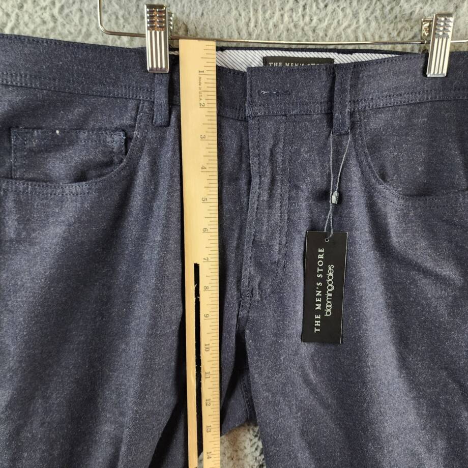 The Men's Store at Bloomingdale's Flannel Tailored Fit Pants Men's 34Wx34L Navy