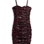 KatieJnyc Roxy Ruched Dress Girls' S Metallic Pink V-Neck Sleeveless Pullover