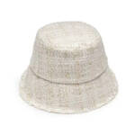 Eugenia Kim Yuki Sequined Tweed Bucket Hat Women's One Size Ivory/Gold