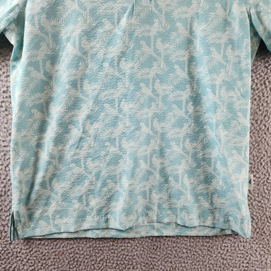 Tommy Bahama The Bahama Coast Moisture-Wicking Printed Polo Shirt Men's S Opal