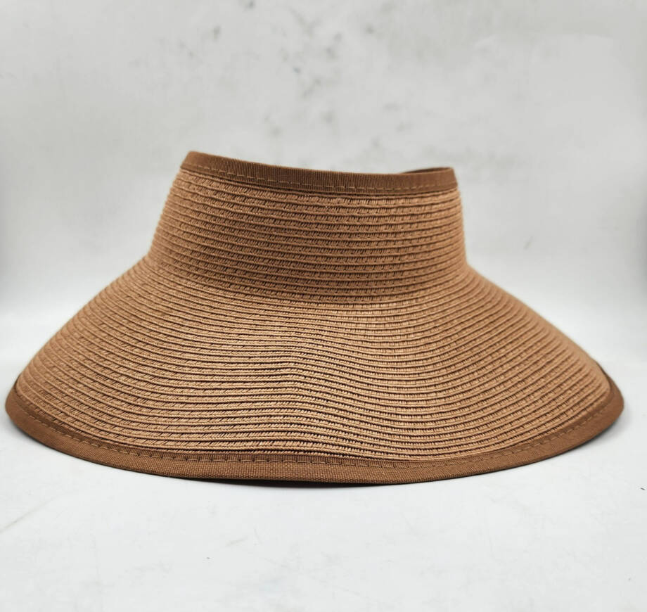 San Diego Hat Company Ultrabraid Large Brim Visor Women's One Size Brown