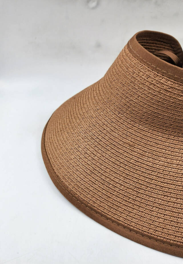 San Diego Hat Company Ultrabraid Large Brim Visor Women's One Size Brown