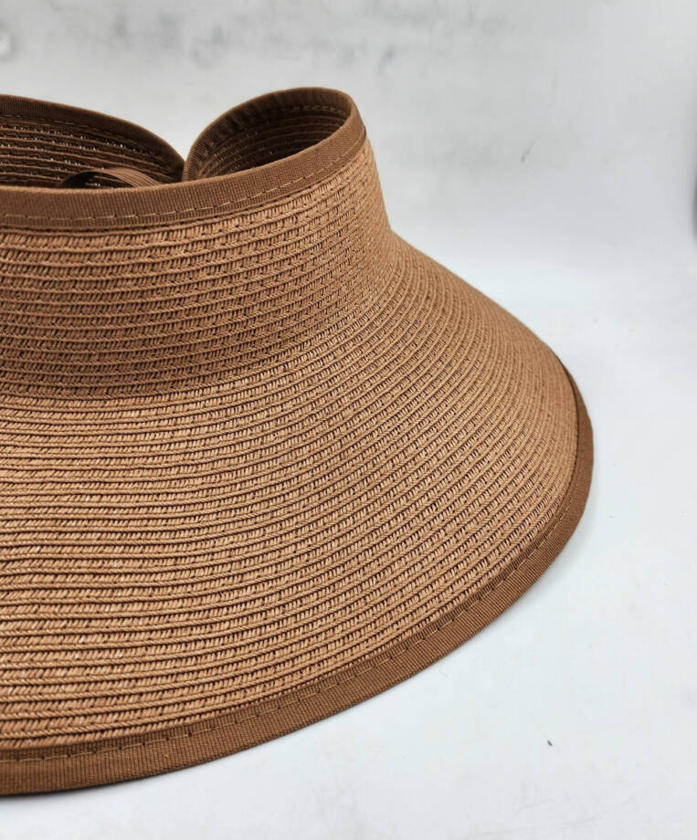San Diego Hat Company Ultrabraid Large Brim Visor Women's One Size Brown