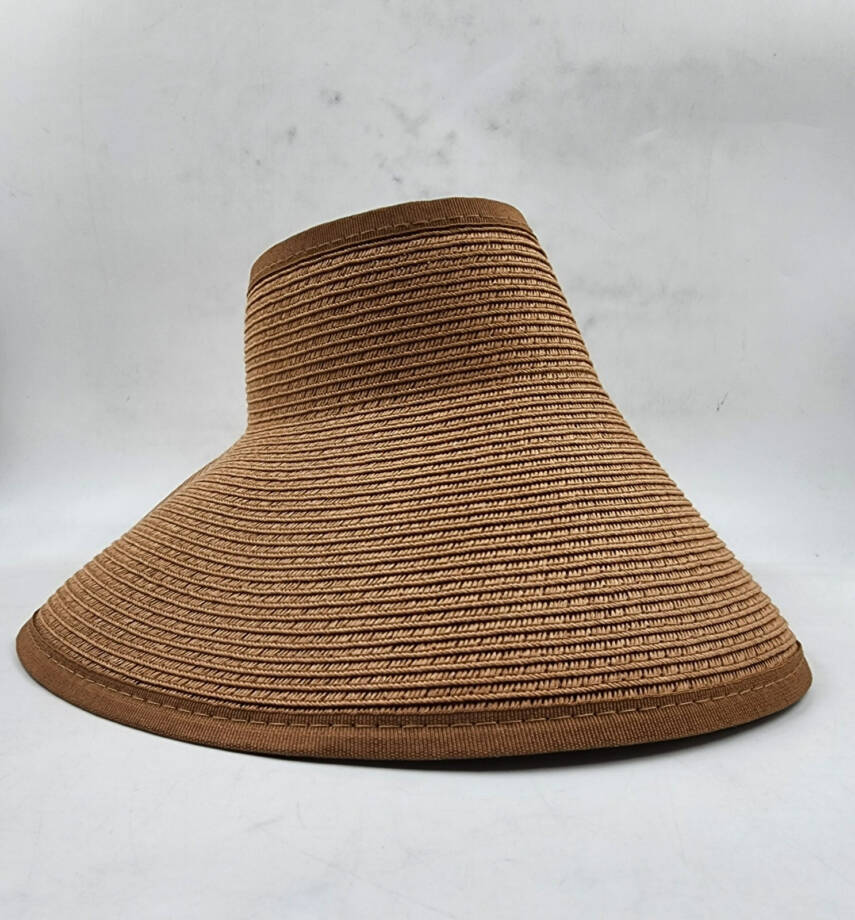 San Diego Hat Company Ultrabraid Large Brim Visor Women's One Size Brown