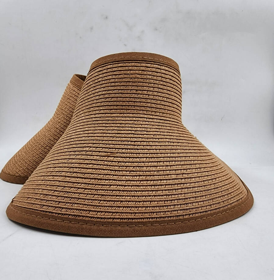 San Diego Hat Company Ultrabraid Large Brim Visor Women's One Size Brown