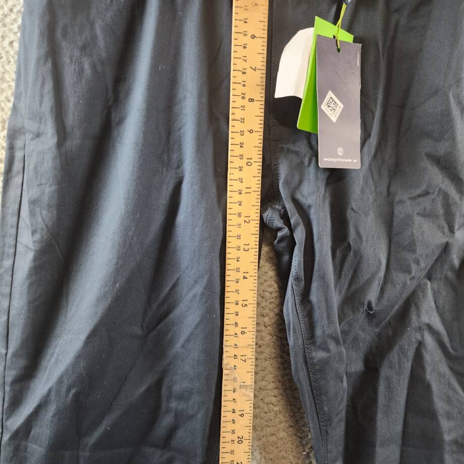 Society of Threads Regular Fit Pants Men's 32 Navy Pockets Button Zip Closure