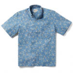 Reyn Spooner Kettle Floral Print Button Down Camp Shirt Men's L Lichen Blue S/S