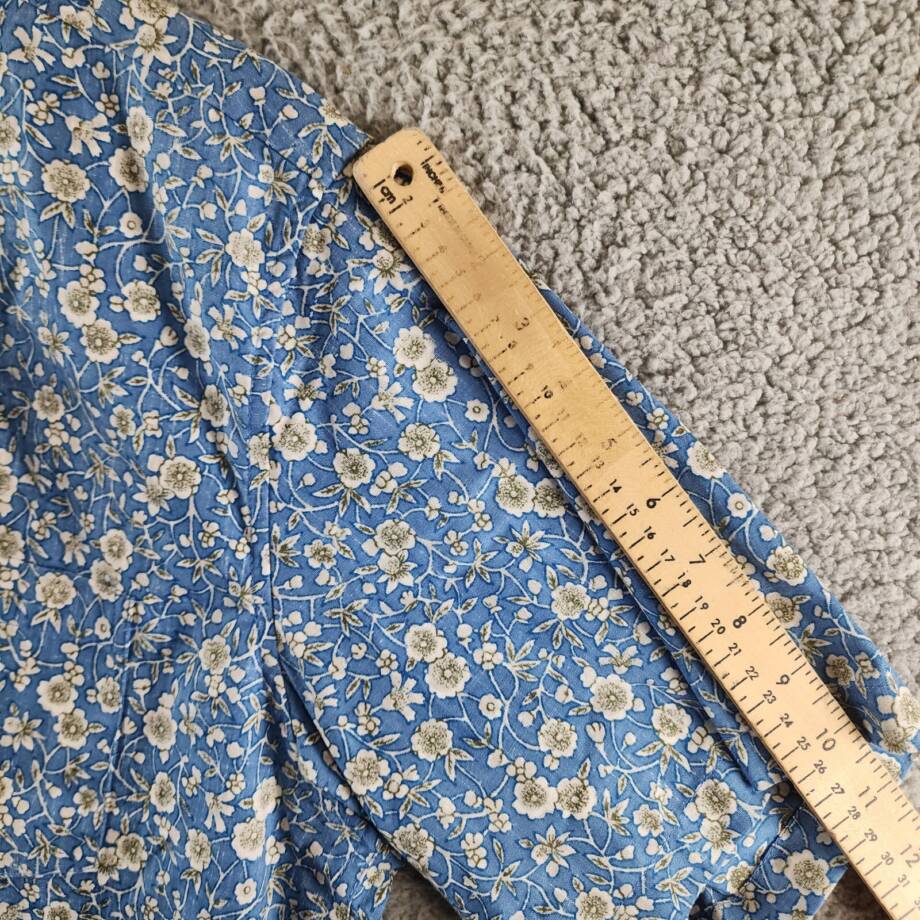 Reyn Spooner Kettle Floral Print Button Down Camp Shirt Men's L Lichen Blue S/S
