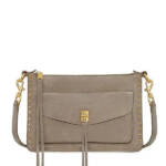 Rebecca Minkoff Darren Signature Leather Shoulder Bag Womens Small Clay Zippered