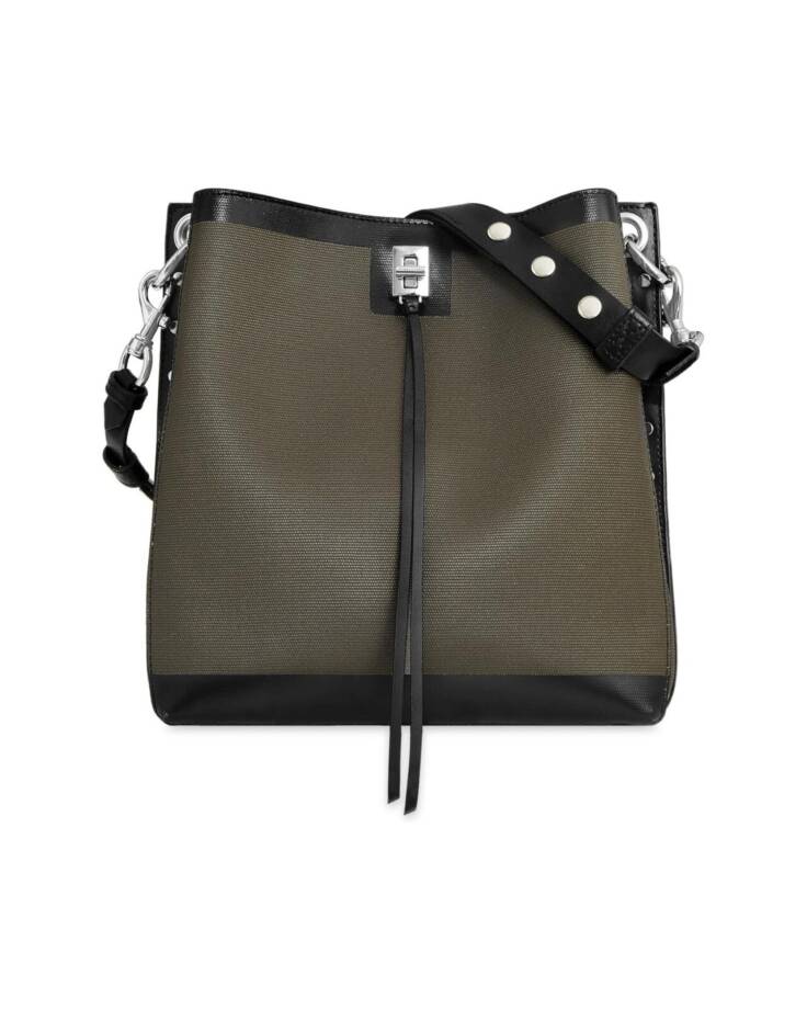 Rebecca Minkoff Darren Shoulder Bag Women's One Size Military/Black Turn-Lock