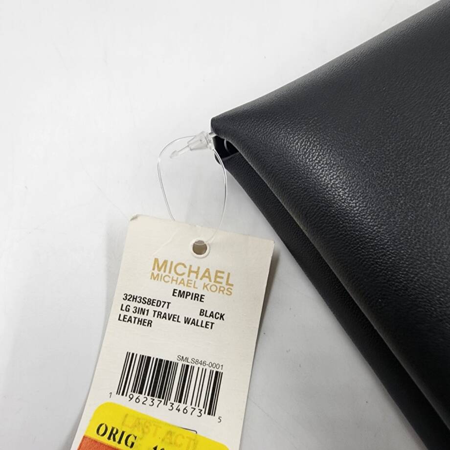 MICHAEL Michael Kors Empire Logo 3 In 1 Travel Wallet Women's Large Black