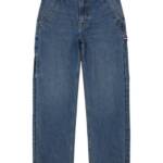 Tommy Hilfiger Loose Carpenter Denim Jeans Big Boys 18 Well Worn Zip/Button