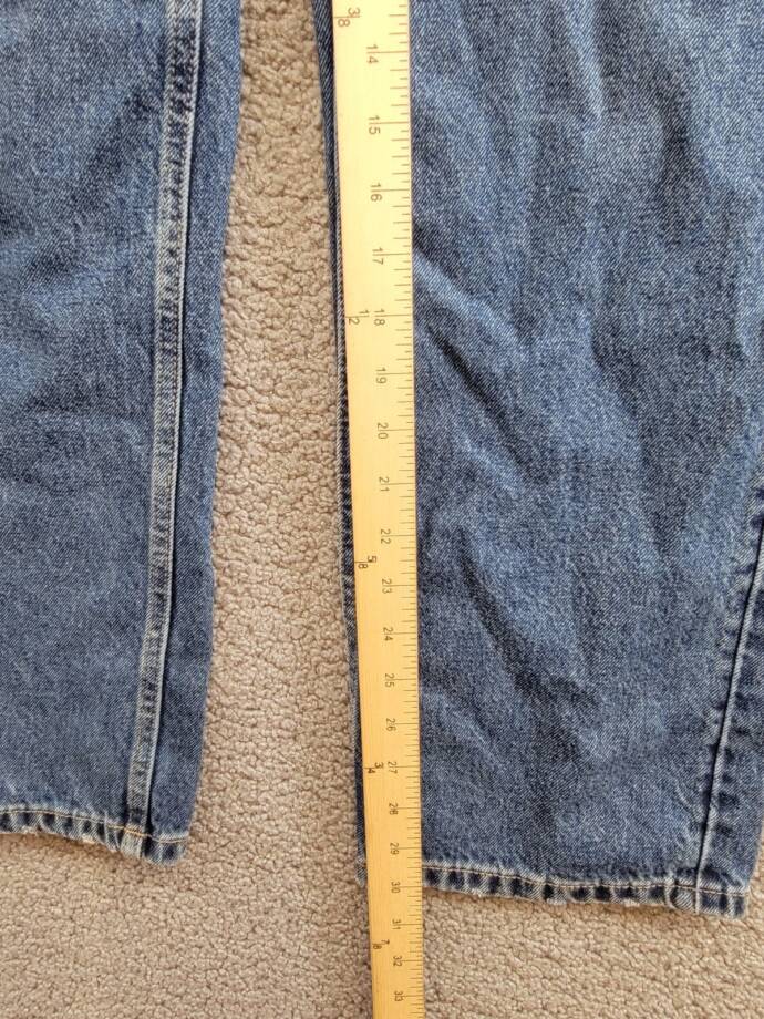 Tommy Hilfiger Loose Carpenter Denim Jeans Big Boys 18 Well Worn Zip/Button
