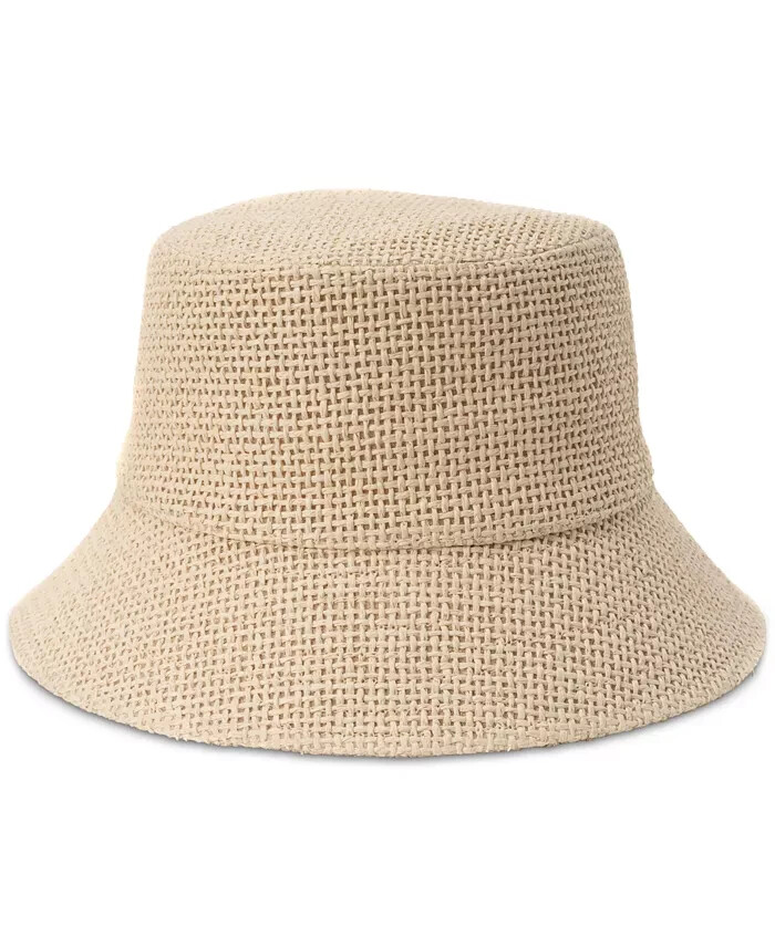 I.N.C. International Concepts Straw Bucket Hat Women's One Size Natural