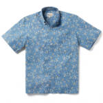 Reyn Spooner Kettle Floral Camp Shirt Men's XL Lichen Blue Front Button Closure