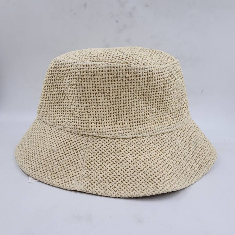 I.N.C. International Concepts Straw Bucket Hat Women's One Size Natural