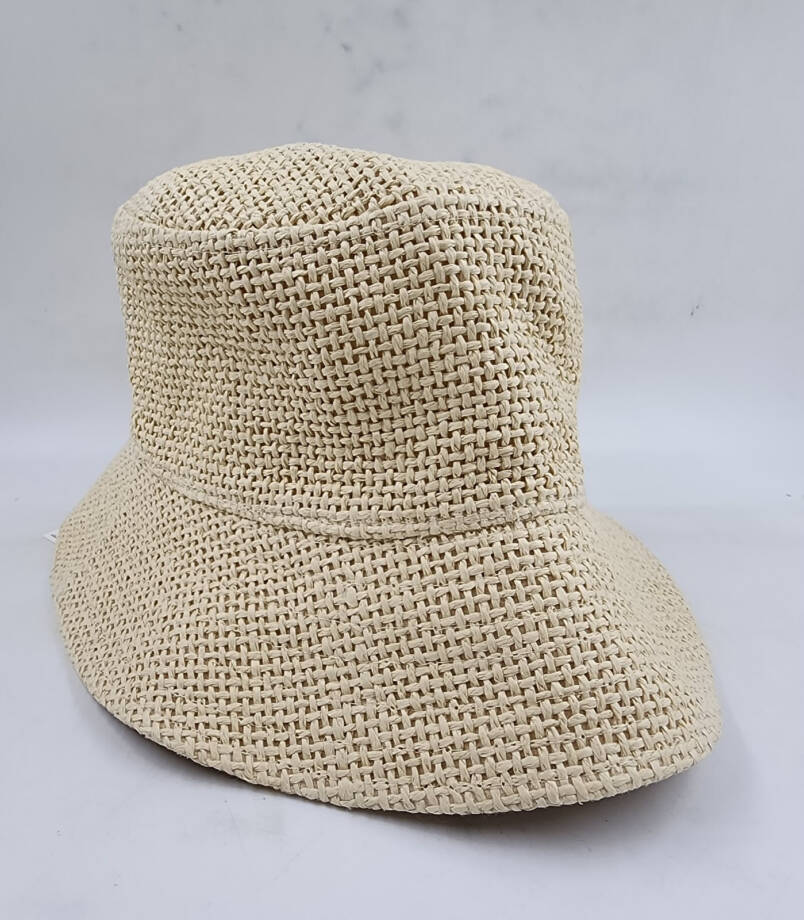 I.N.C. International Concepts Straw Bucket Hat Women's One Size Natural