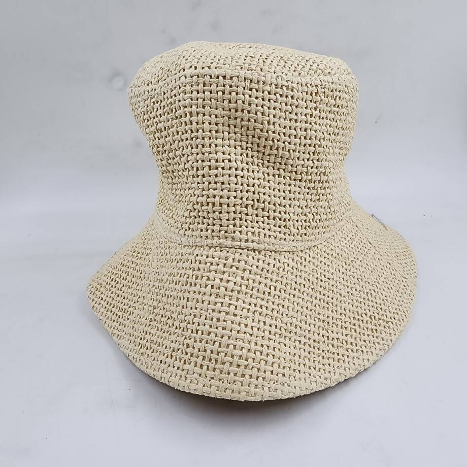 I.N.C. International Concepts Straw Bucket Hat Women's One Size Natural