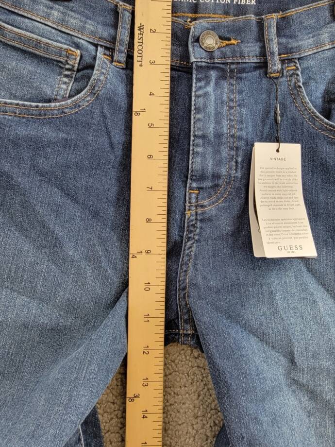 Guess Stretch Denim 5 Pocket Jean Short Big Boys 18 Middle Blue Wash Mid Rise