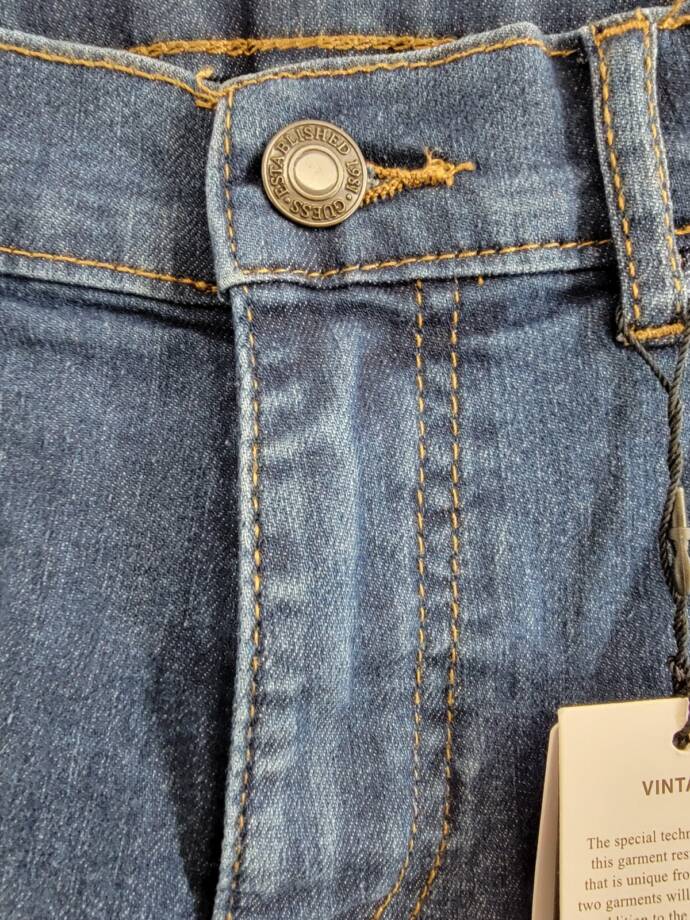 Guess Stretch Denim 5 Pocket Jean Short Big Boys 18 Middle Blue Wash Mid Rise