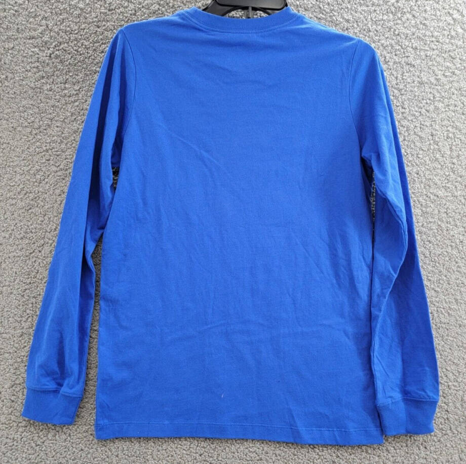 Nike Sportswear Printed T-Shirt Big Kids XL Game Royal Crewneck Long Sleeve