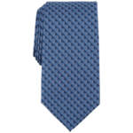 Michael Kors Nassau Geo-Print Tie Men's One Size Navy Classic Design Pointed