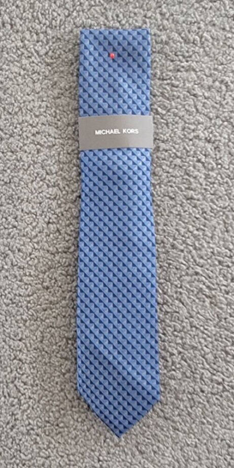Michael Kors Nassau Geo-Print Tie Men's One Size Navy Classic Design Pointed
