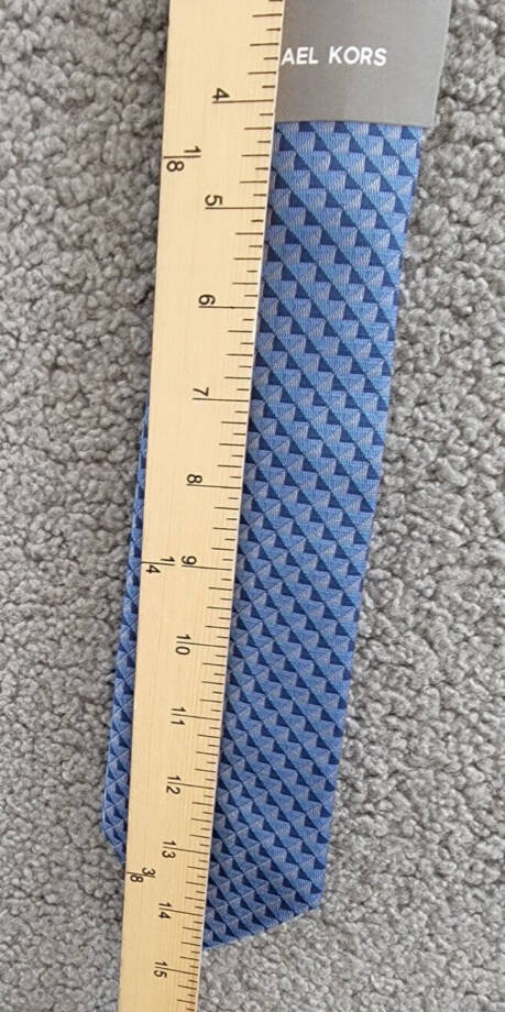Michael Kors Nassau Geo-Print Tie Men's One Size Navy Classic Design Pointed