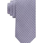 Calvin Klein Silk Blend Micro-Square Neat Tie Men's Lilac Adjustable
