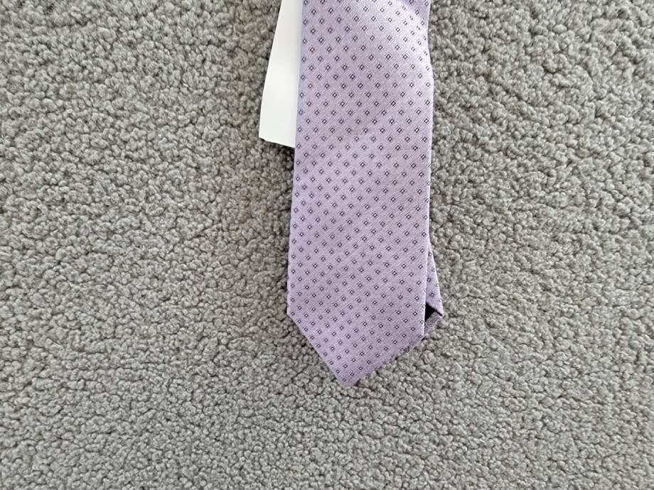 Calvin Klein Silk Blend Micro-Square Neat Tie Men's Lilac Adjustable
