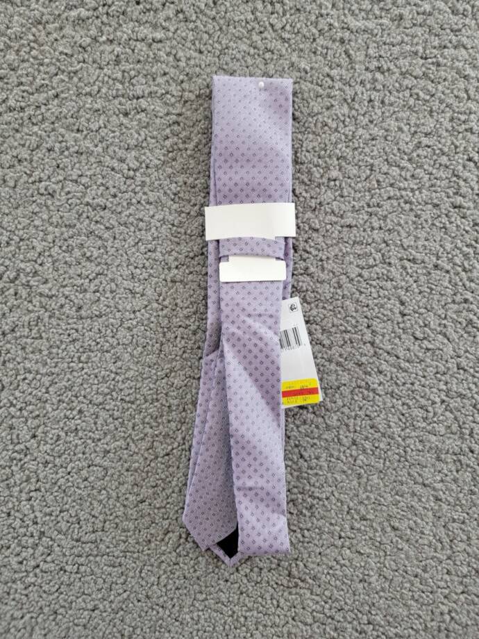 Calvin Klein Silk Blend Micro-Square Neat Tie Men's Lilac Adjustable